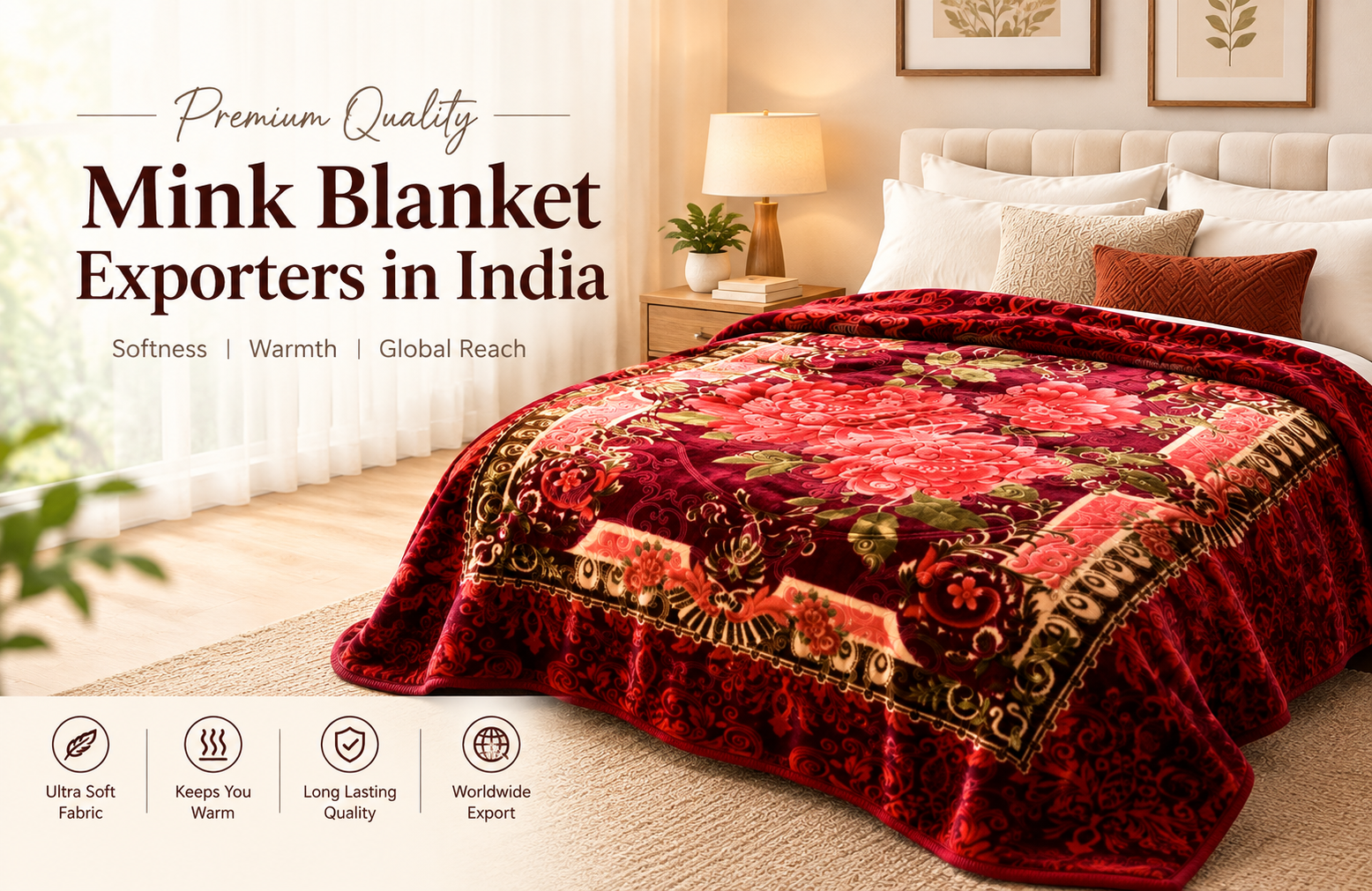 Mink Blanket Exporters in India